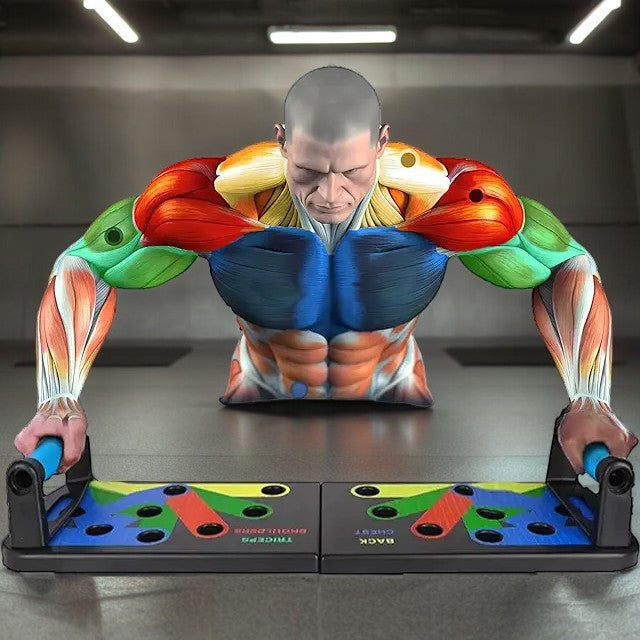 VERK GROUP Liegestützgriffe Push-up Fitnessboard Liegestütze Brett Multifunktions Board 2 Griffe Liegestuetze Board Inkl 2 Griffe Fuer Diverse Muskelgruppen Inkl 2 Griffe S0gcz0d0