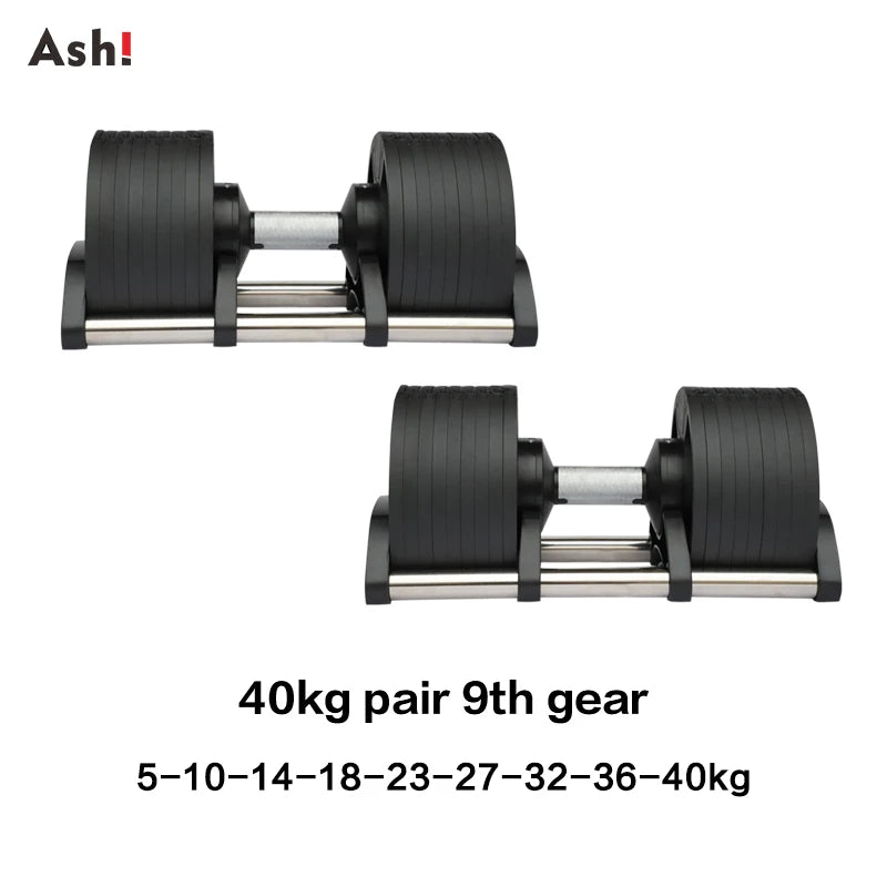 Adjustable Dumbbell Pair Home Gym Weight Set