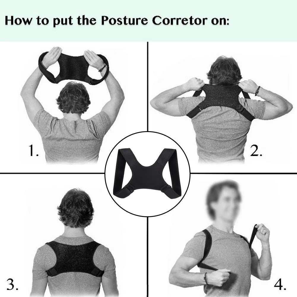 Hot Posture Corrector Adjustable Back Support Belt
