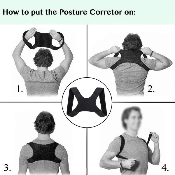 Hot Posture Corrector Adjustable Back Support Belt