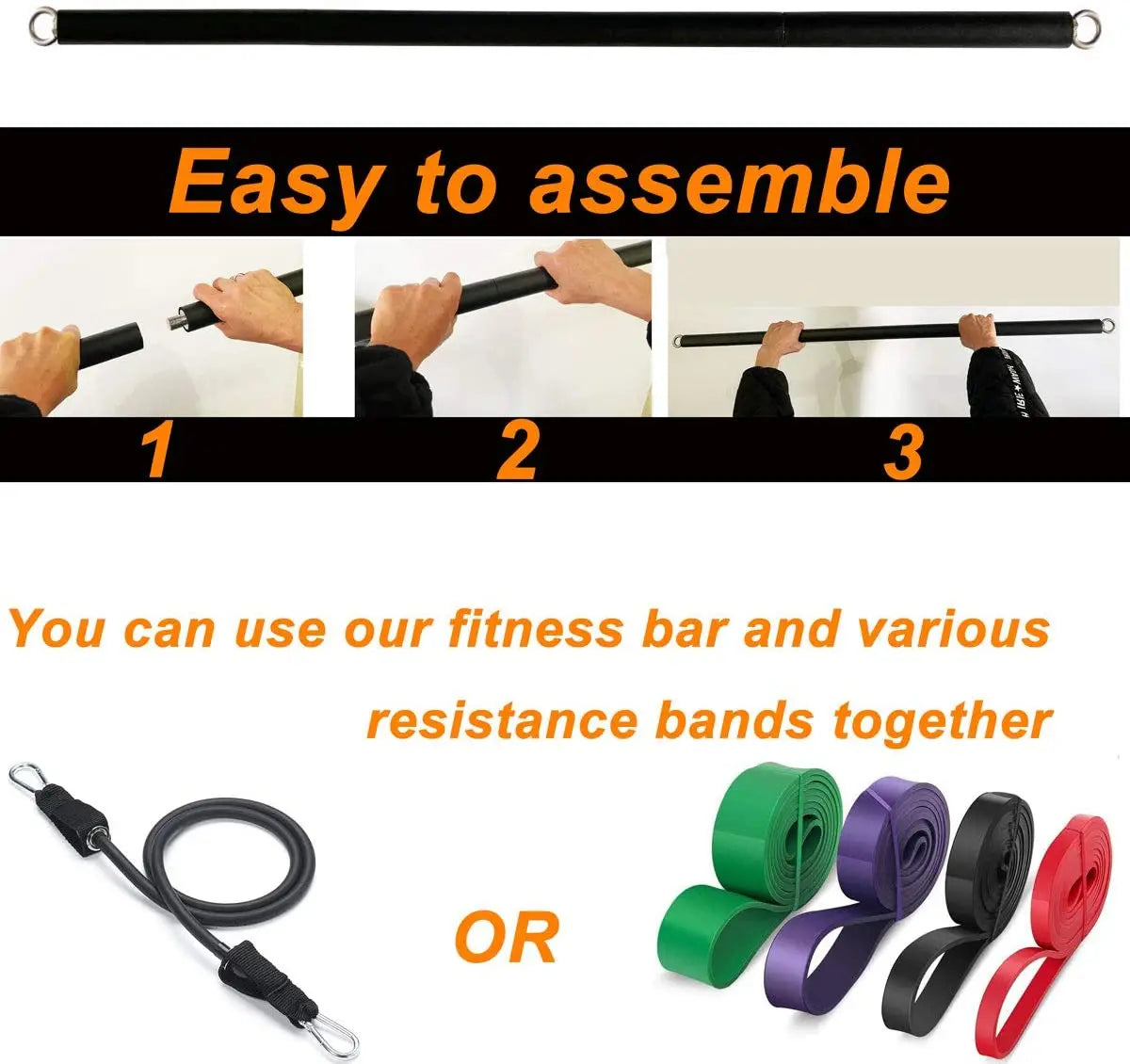 150lb Fitness Booty Resistance Elastic Band Workout