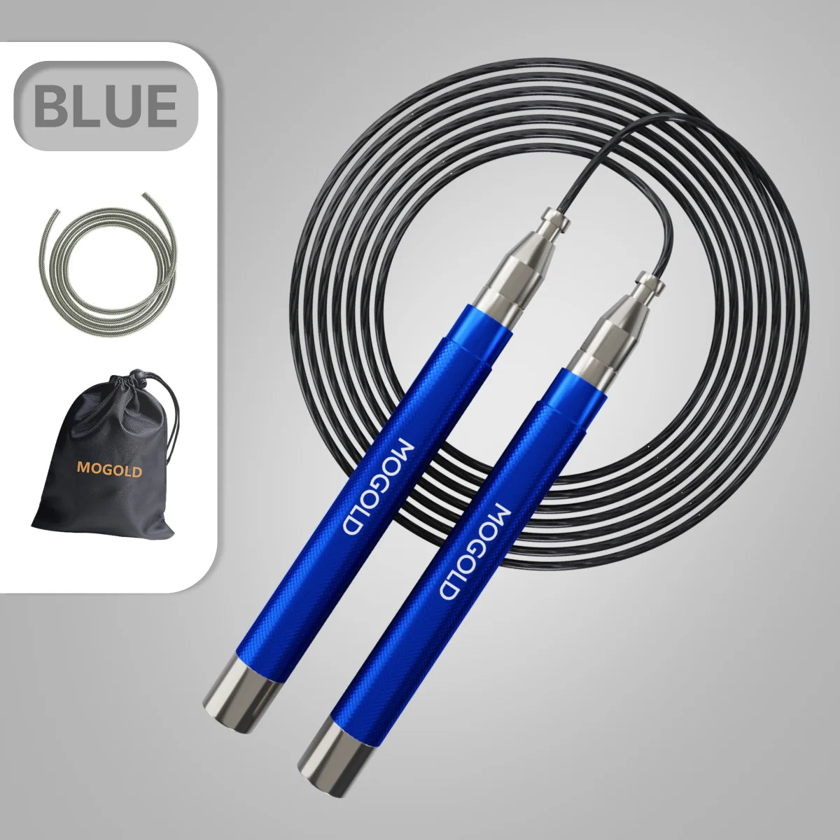 MOGOLD Metal Handle Wire Jump Rope – Ultra-Fast