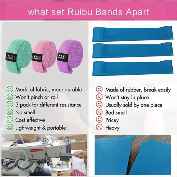Long Resistance Bands for Working Out Fabric Resistance Band