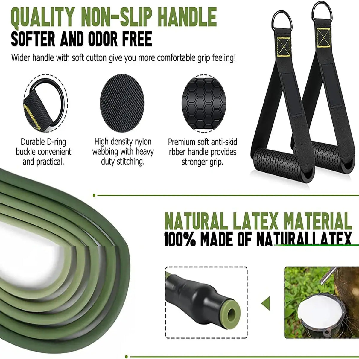 Resistance strap with handle: used for muscle training