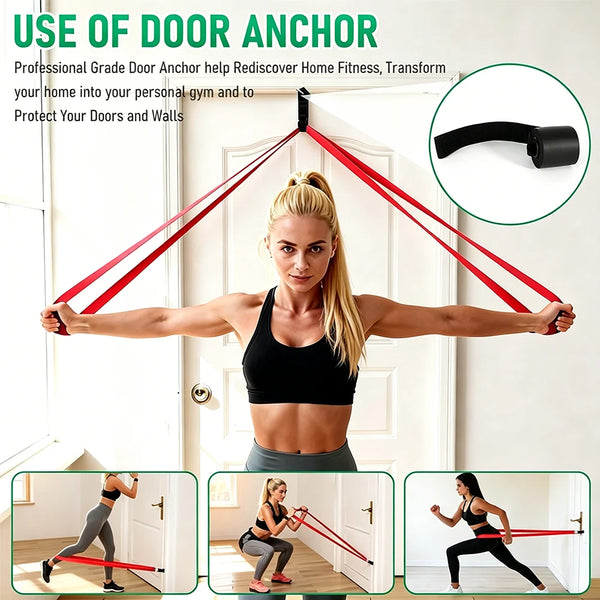 4-Level Resistance Bands Set Pull Up Assistance