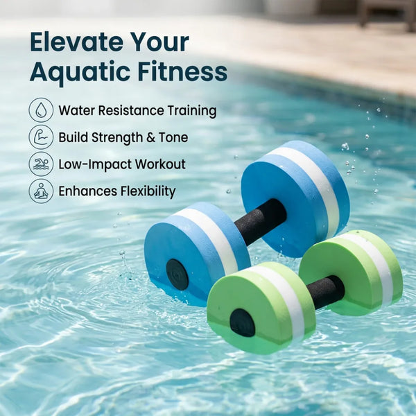 New 1 Pair High Quality EVA Water Foam Floating Dumbbell