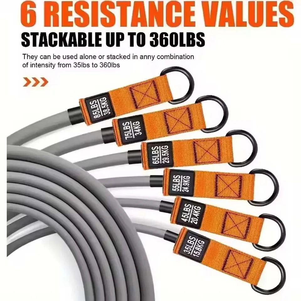 12 piece high-strength tension rope training set