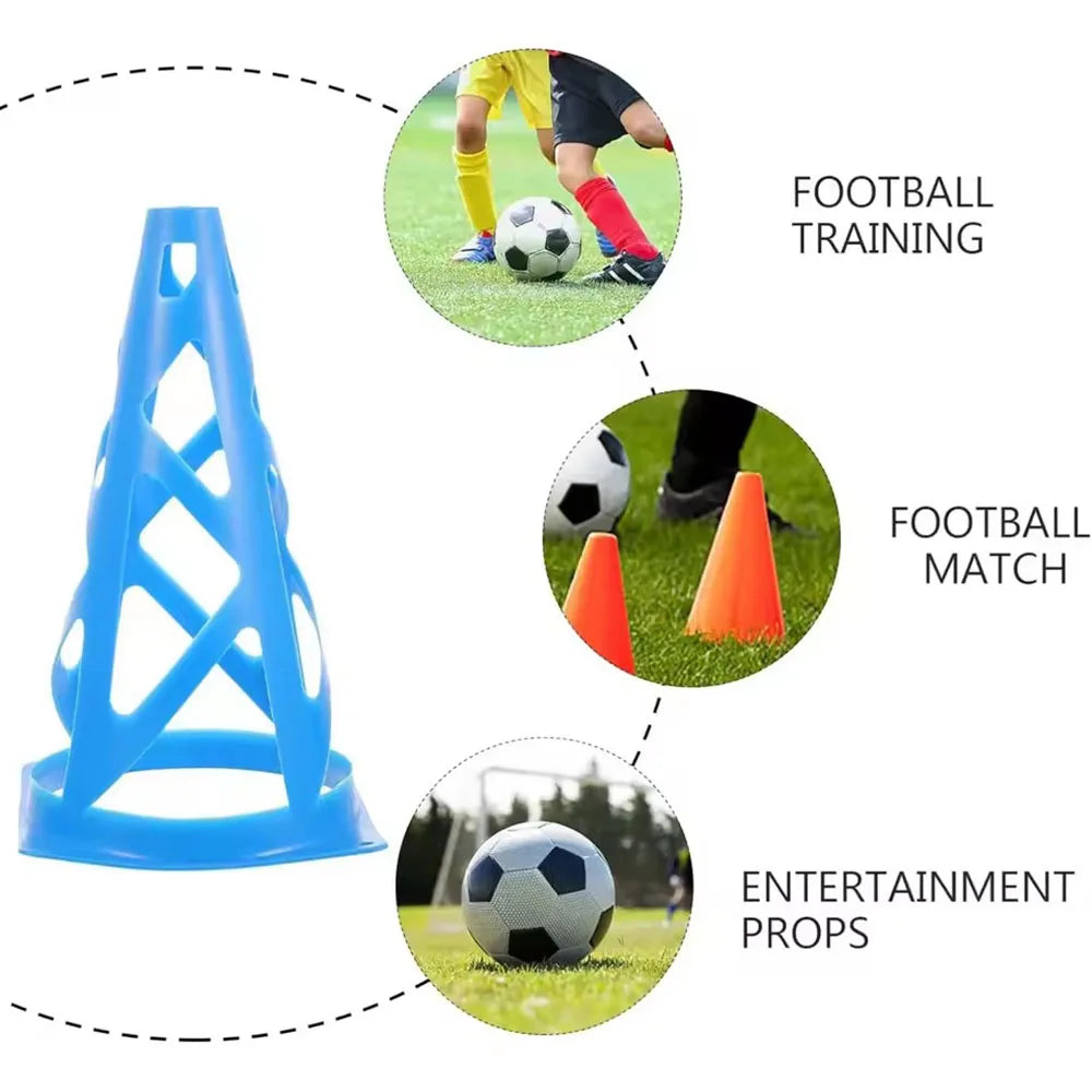 23CM Football Training Cones Soccer Sign Bucket Barrier