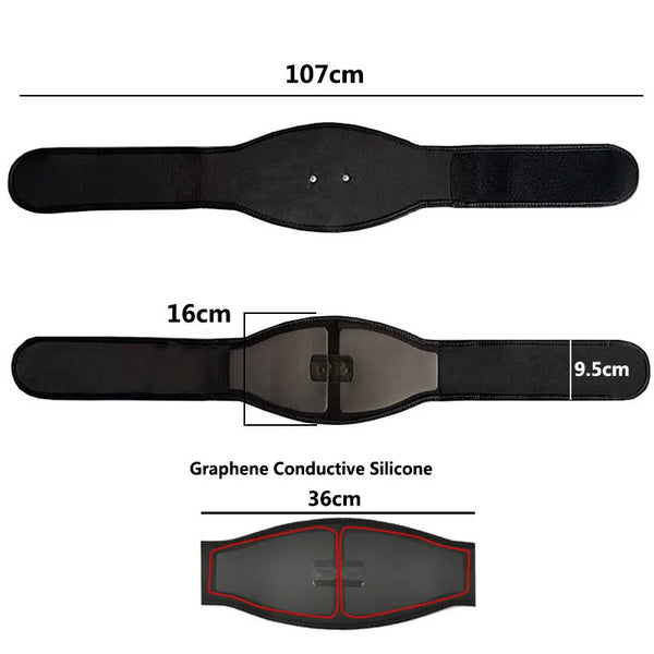 Electric Abs Abdominal Trainer Toning Belt EMS