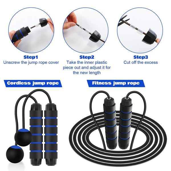 Wire Wireless Ball Jump Rope Dual purpose Fitness Training