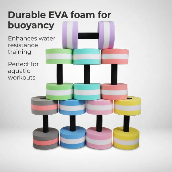 New 1 Pair High Quality EVA Water Foam Floating Dumbbell