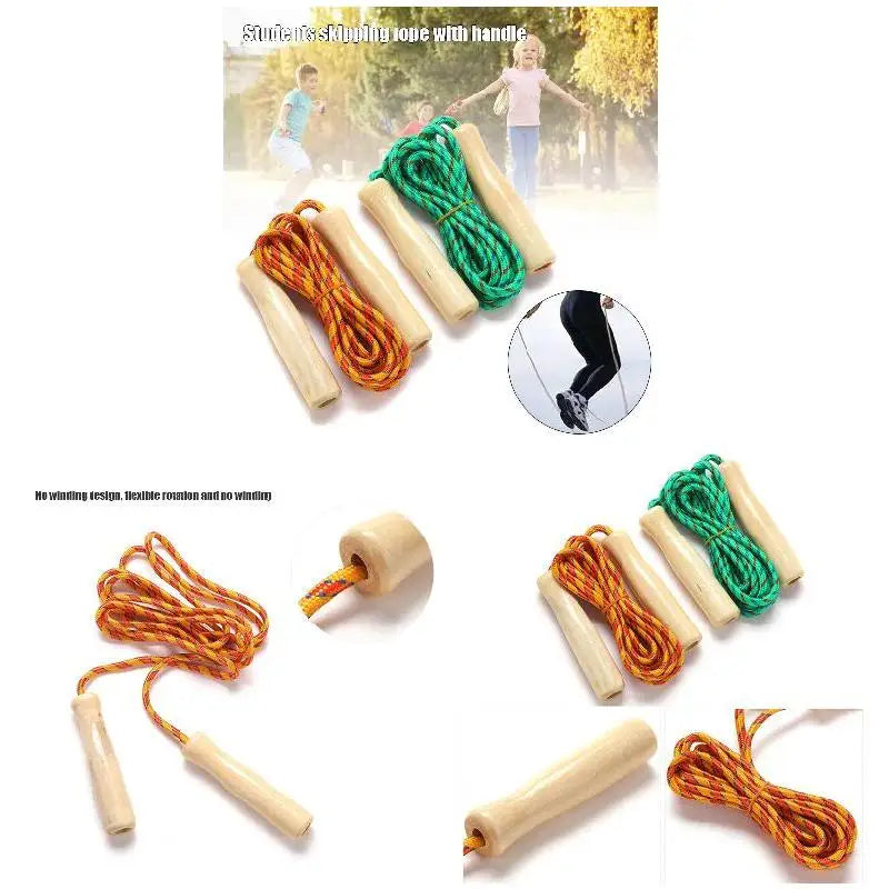 2.5M Skipping Rope Wooden Handle Skipping Rope