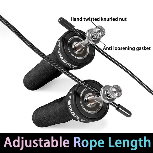1 set of steel wire skipping rope for fitness and physical training