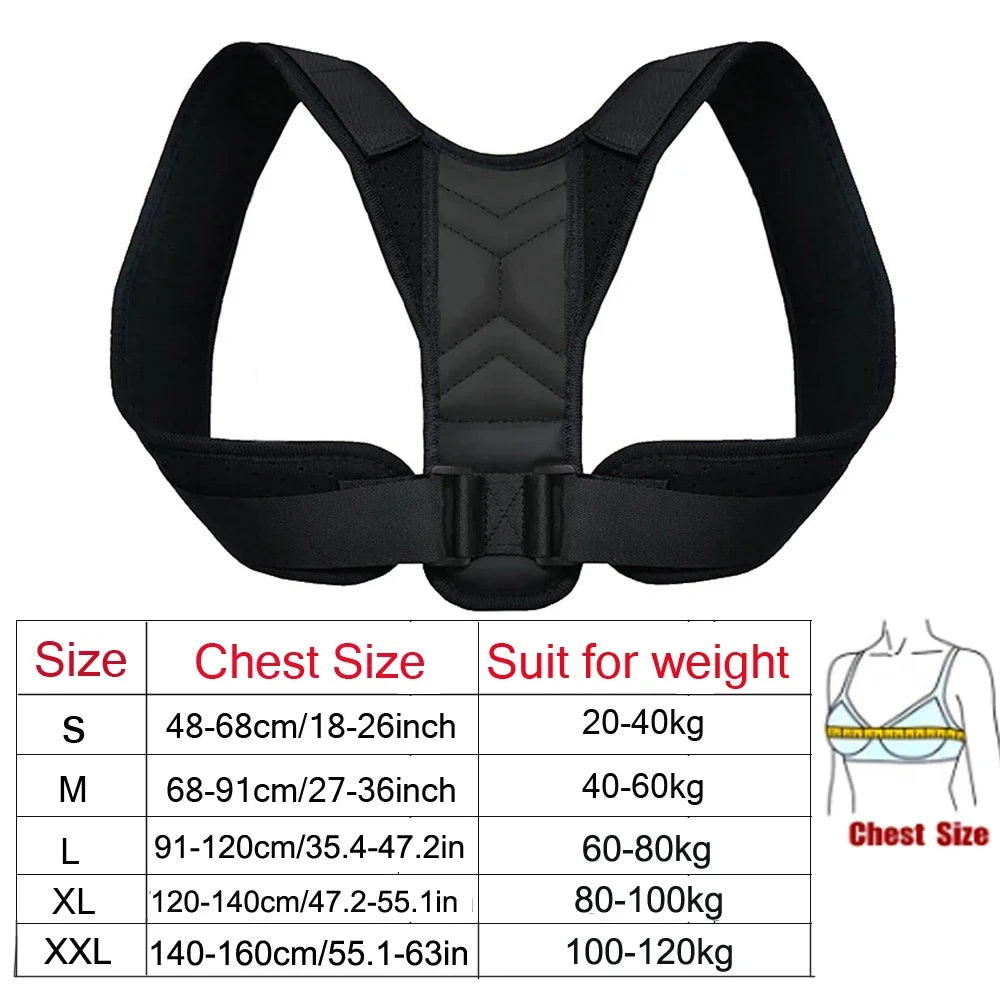 Back Shoulder Posture Corrector Adjustable Belt
