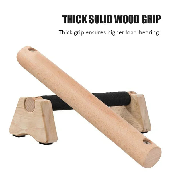 Wooden Push-up Stand Non-SlipPush Up Bar Handles