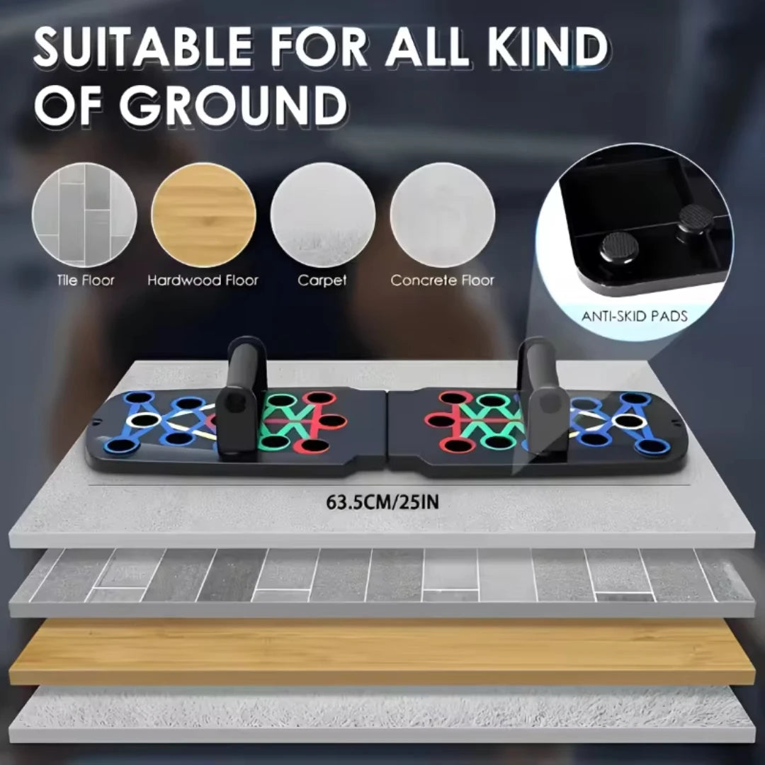 Portable Multifunctional Push-up Board Set With Handles