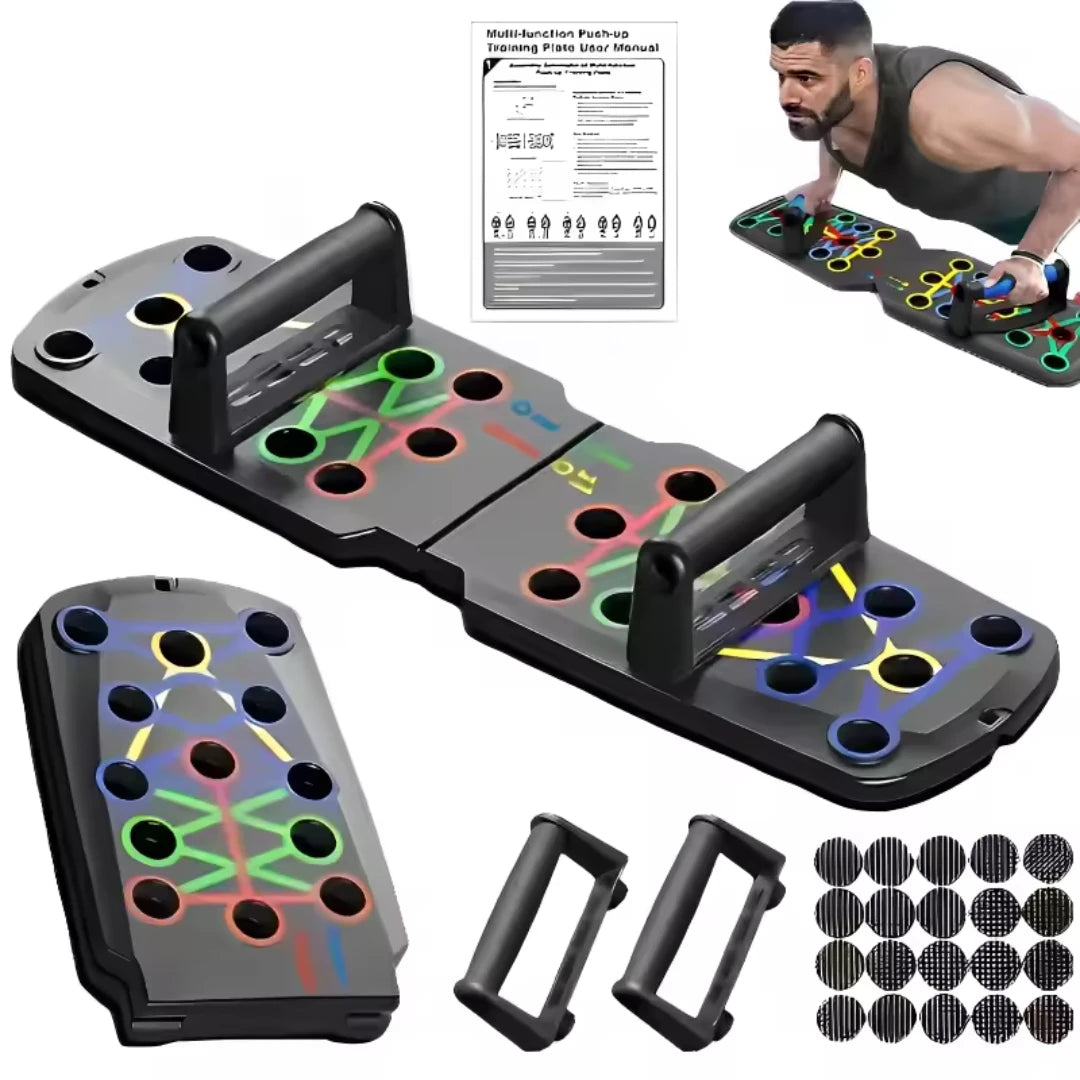 Portable Multifunctional Push-up Board Set With Handles