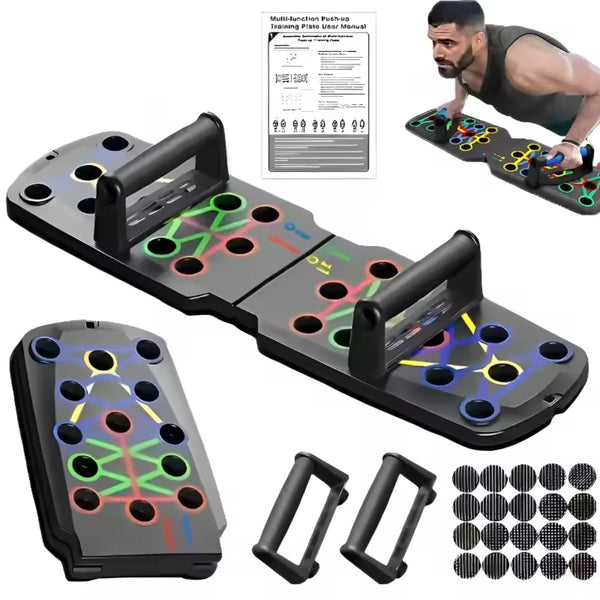 Portable Multifunctional Push-up Board Set With Handles