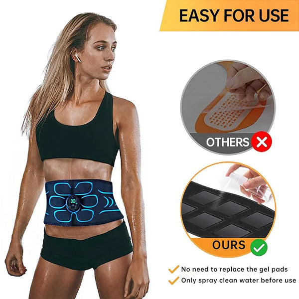 Ab Toning Belt Muscle Toner EMS Electronic Muscle Stimulator