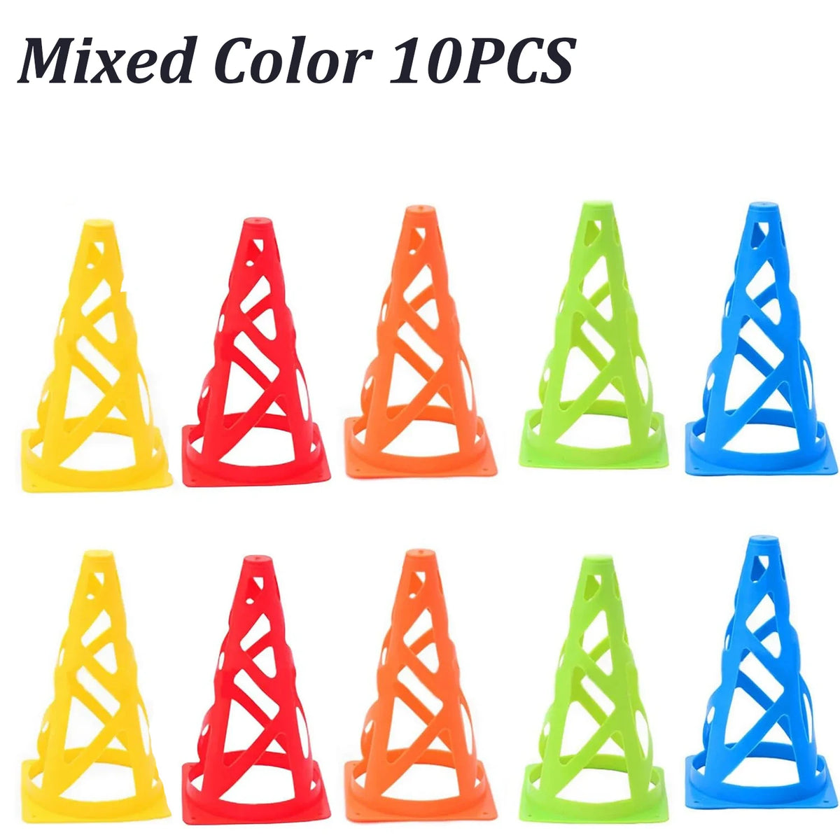 Soccer Training Cones Flexible Plastic Agility Cones