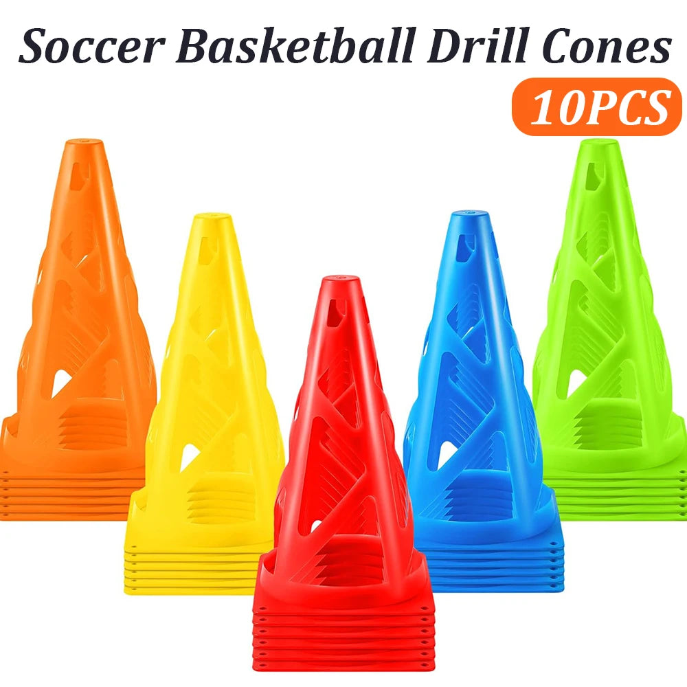 Soccer Training Cones Flexible Plastic Agility Cones