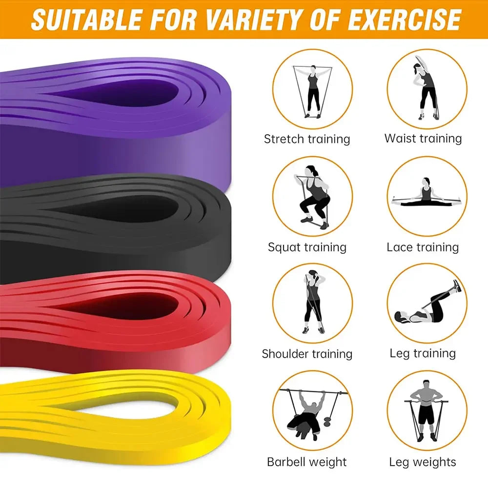 7-Level Resistance Bands Set for Pull Up Assistance