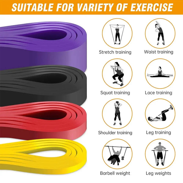 7-Level Resistance Bands Set for Pull Up Assistance