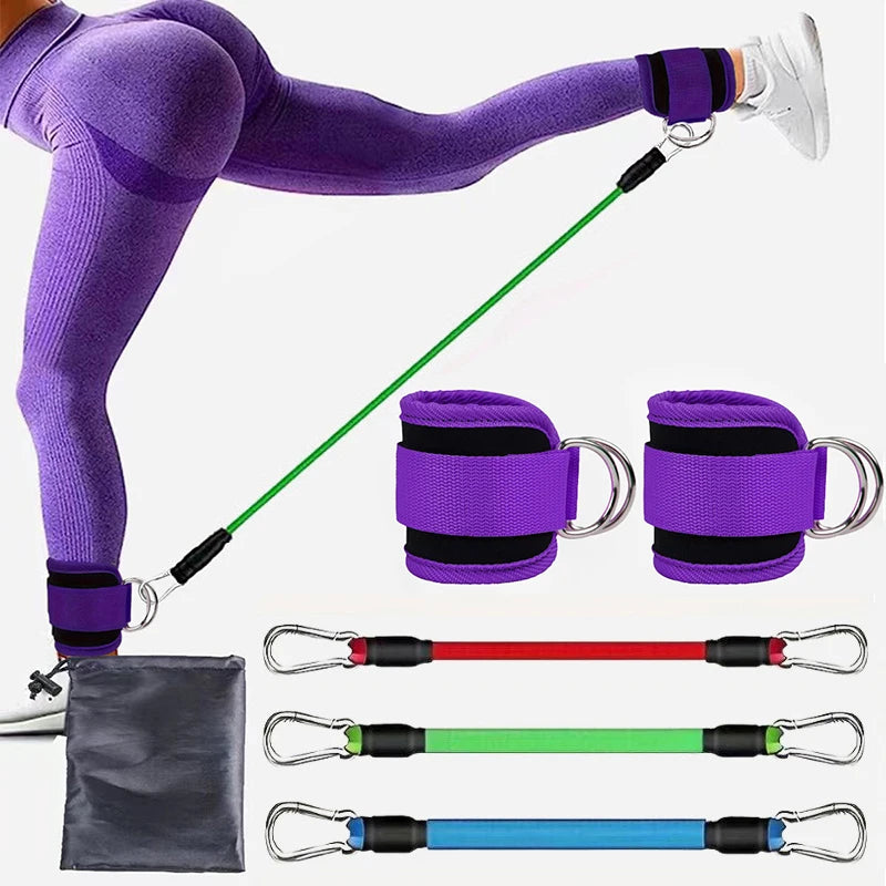 Resistance Band Set Workout Exercise Ankle Straps Fitness