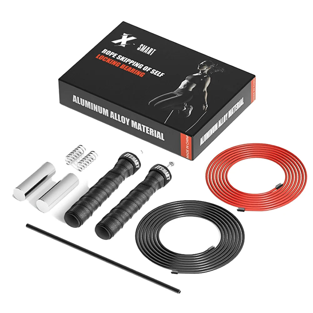1 set of steel wire skipping rope for fitness and physical training
