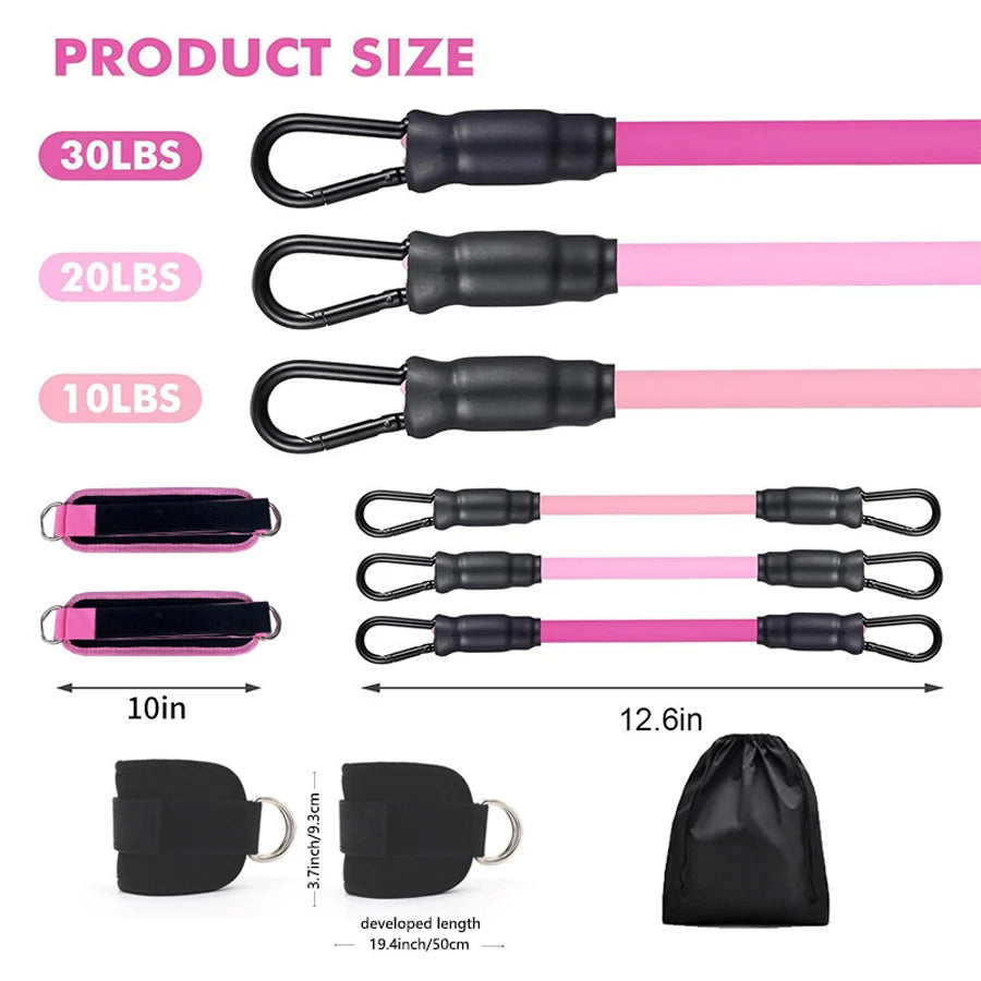 Resistance Band Set Workout Exercise Equipments
