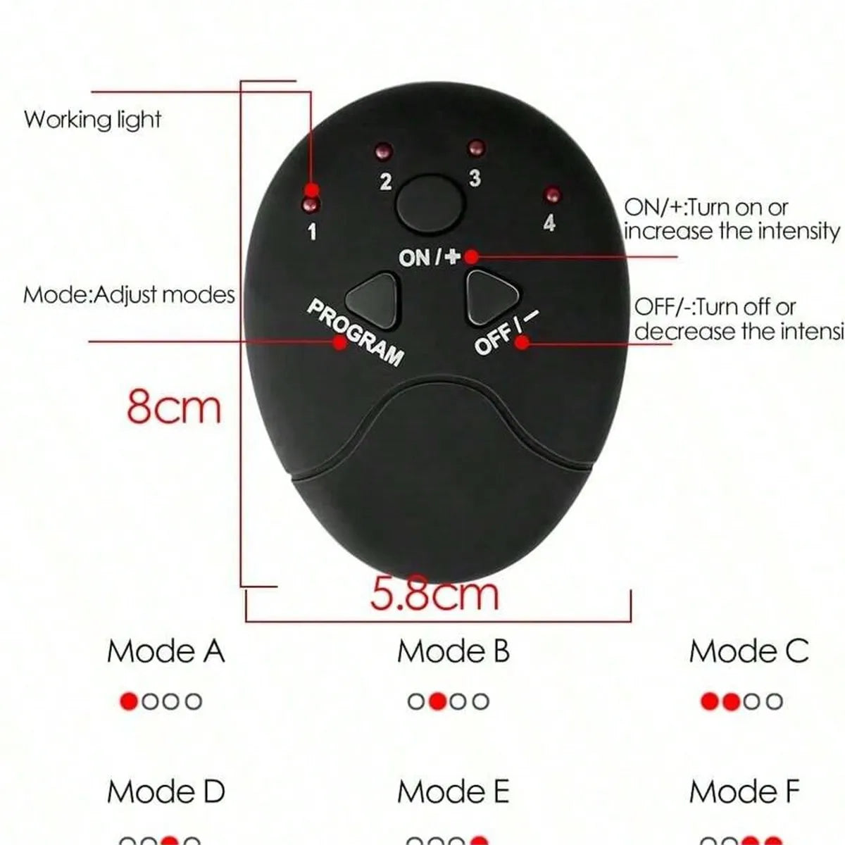 EMS Fitness Abdominal Device Rechargeable Exercise