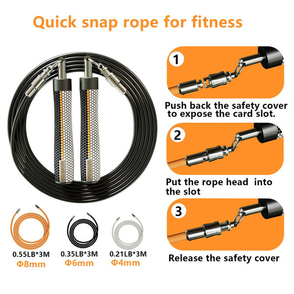 Jump Rope Fitness Workout Weighted Handle crossfit