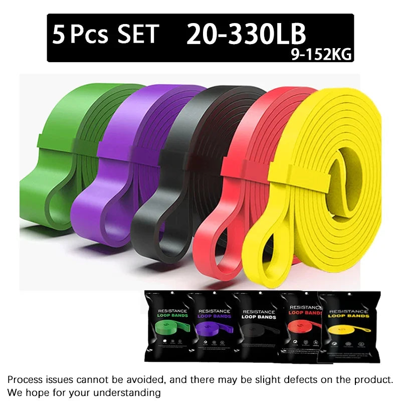 7-Level Resistance Bands Set for Pull Up Assistance