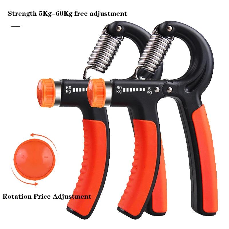 Adjustable R-Type Hand Grip Exercise Countable Strength