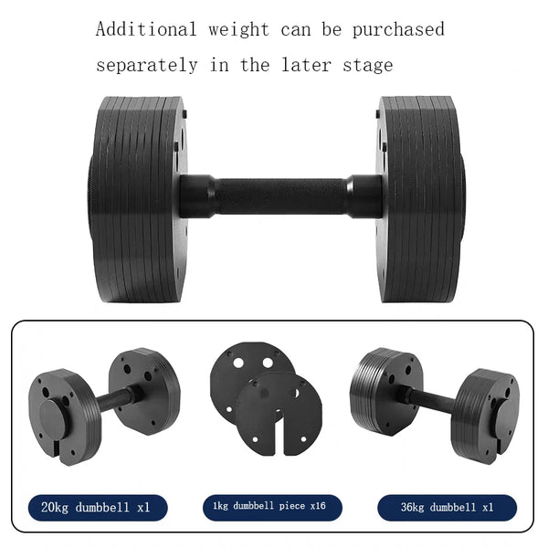 Quick Disassembly Plug-in Adjustable Dumbbells Multifunctional