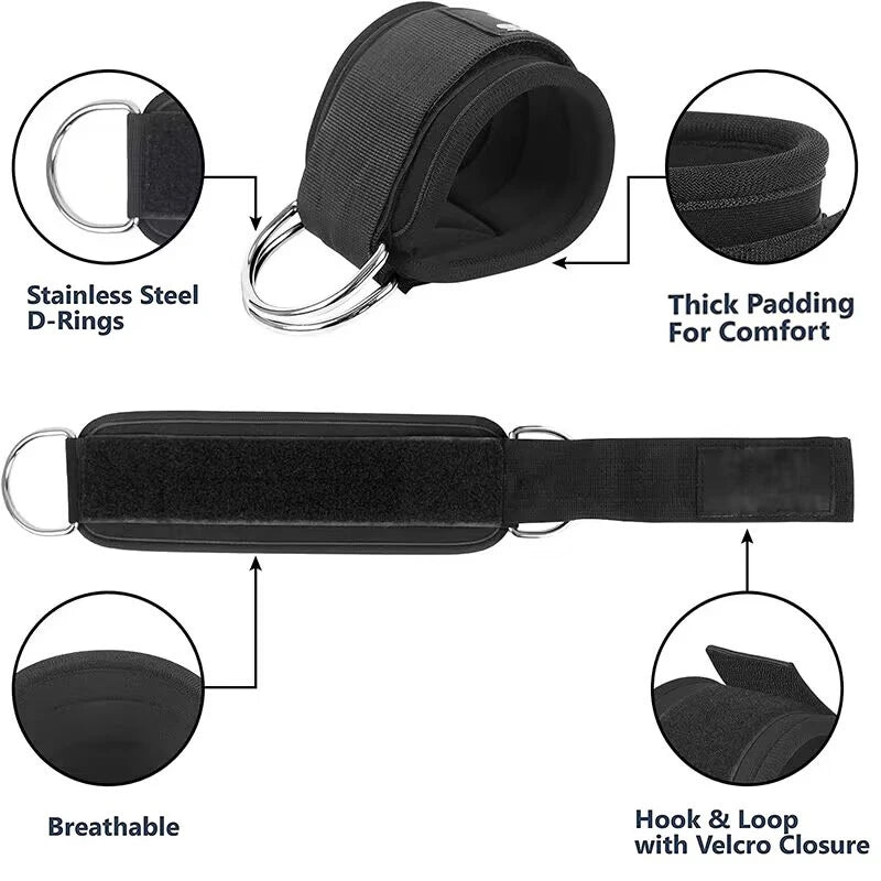 Ankle Straps Resistance Bands Set Fitness Workout