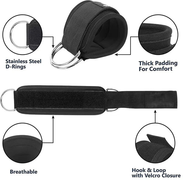 Ankle Straps Resistance Bands Set Fitness Workout