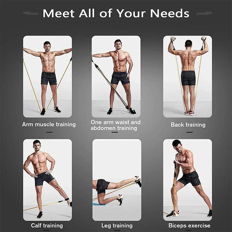 Strength Training Wrapped Resistance Band Set
