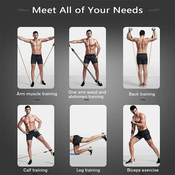 Strength Training Wrapped Resistance Band Set