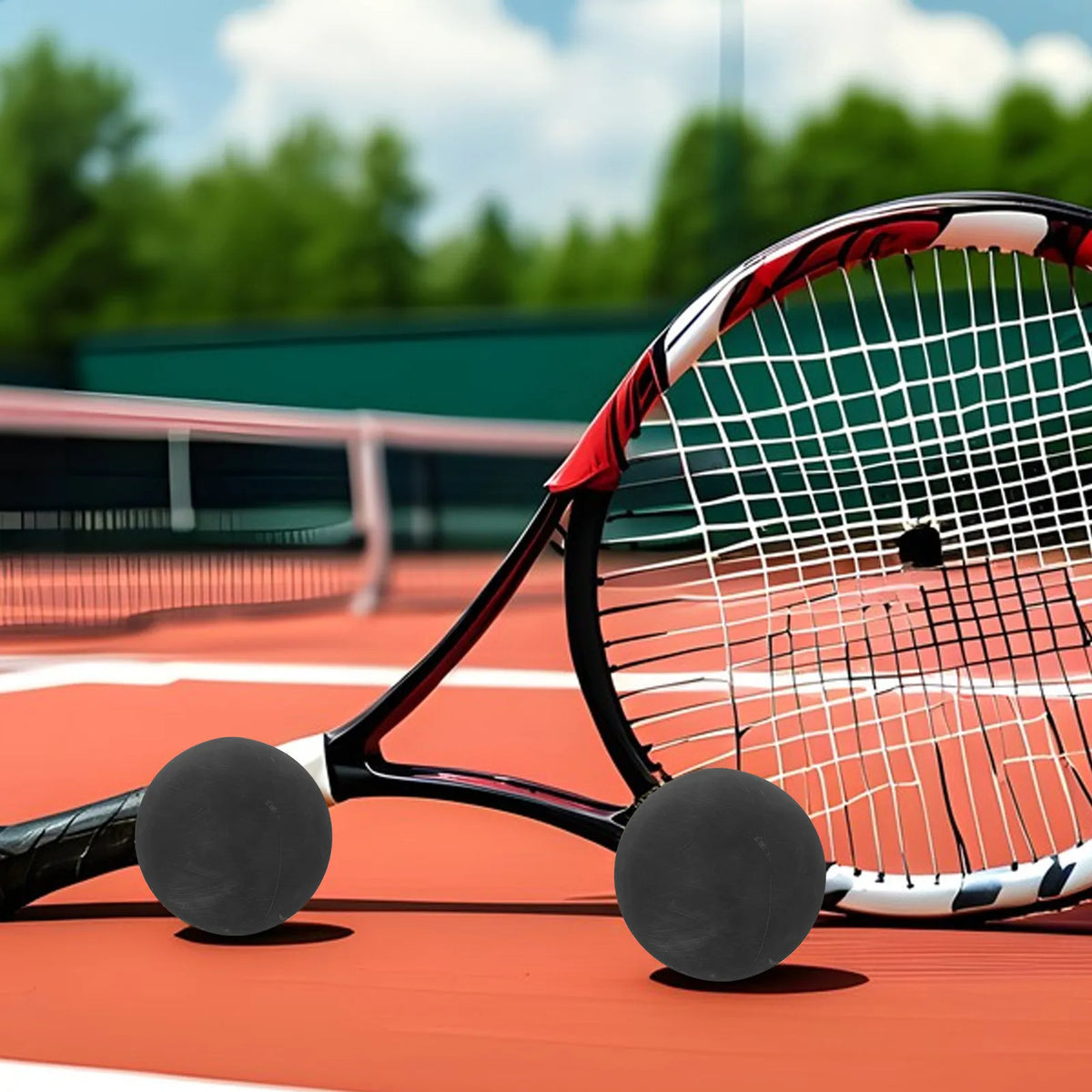4Pcs Training Hollow Mini Bounce Rubber Balls