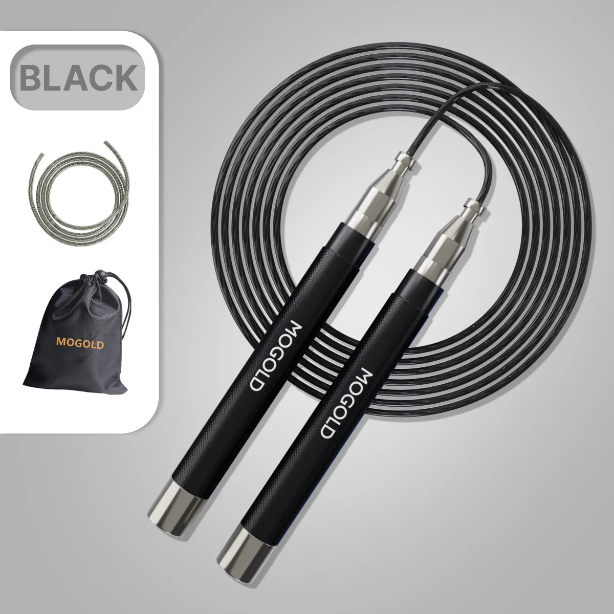 MOGOLD Metal Handle Wire Jump Rope – Ultra-Fast