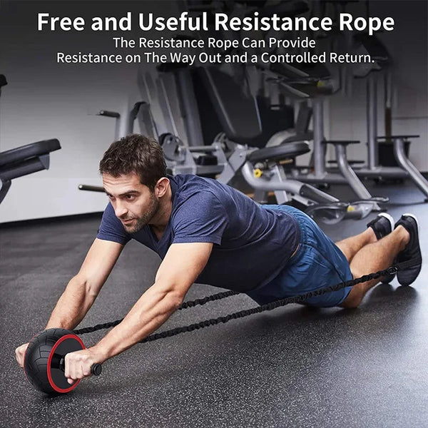 Abdominal Trainer Widened Silent Detachable Ab Wheel Combo
