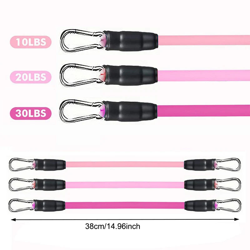 Fitness Workout Exercise Resistance Band Set Ankle Straps