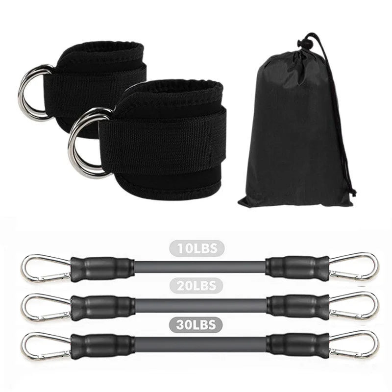 Ankle Straps Resistance Bands Set Fitness Workout Exercise