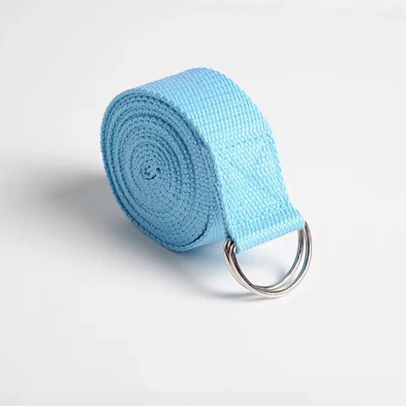 183*3.8cm Yoga Strap Cotton Exercise Yoga Belt Adjustable