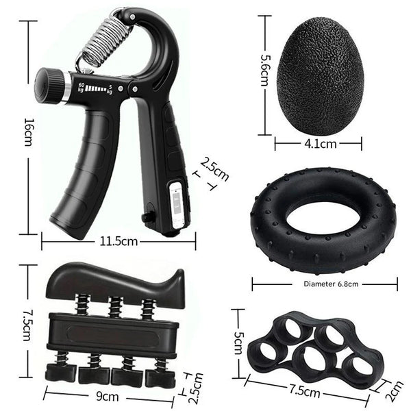 Mechanical Counting Grip Strength Trainer With Finger Exerciser