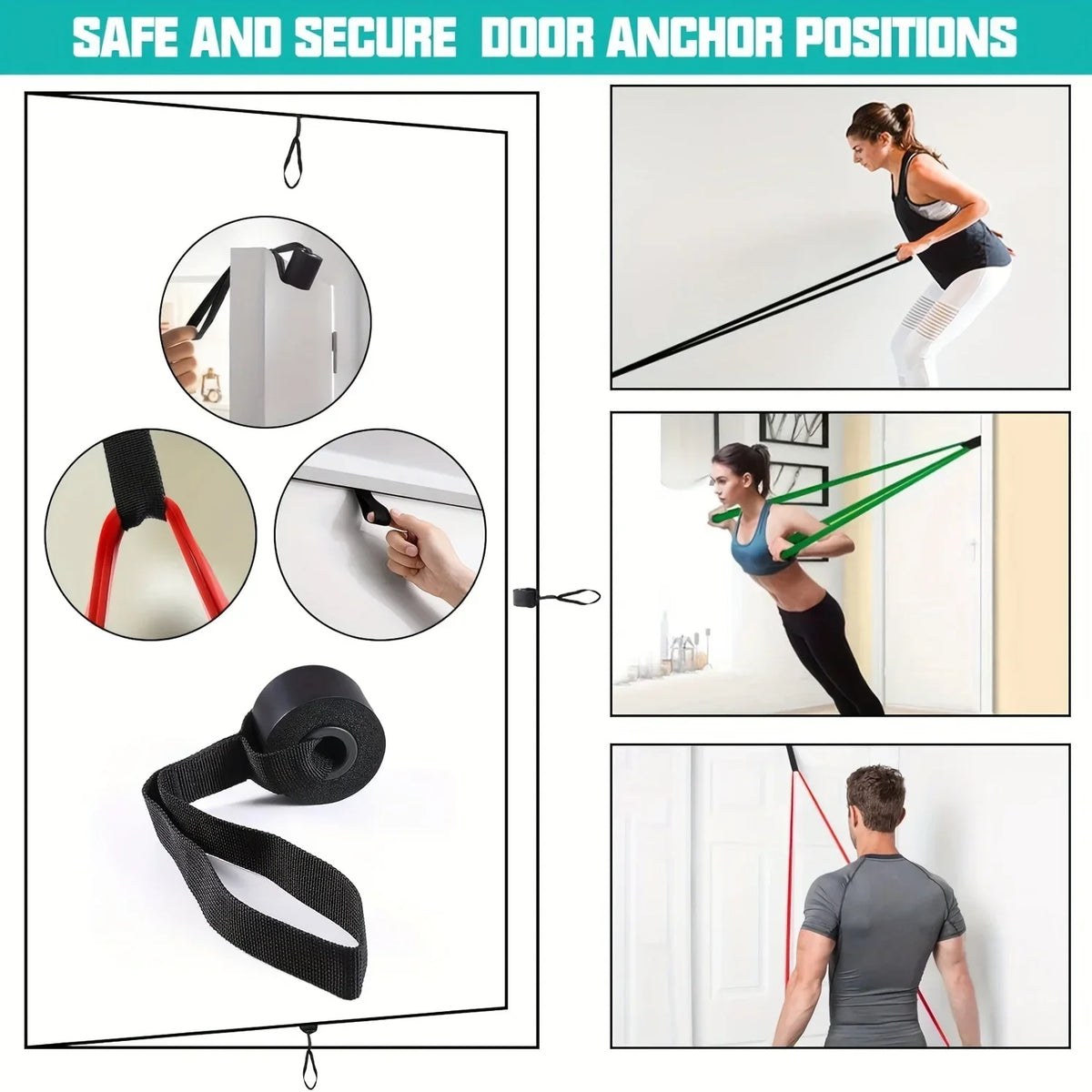 1Pc Fitness Resistance Band Tough Latex Elastic Pull-Ups