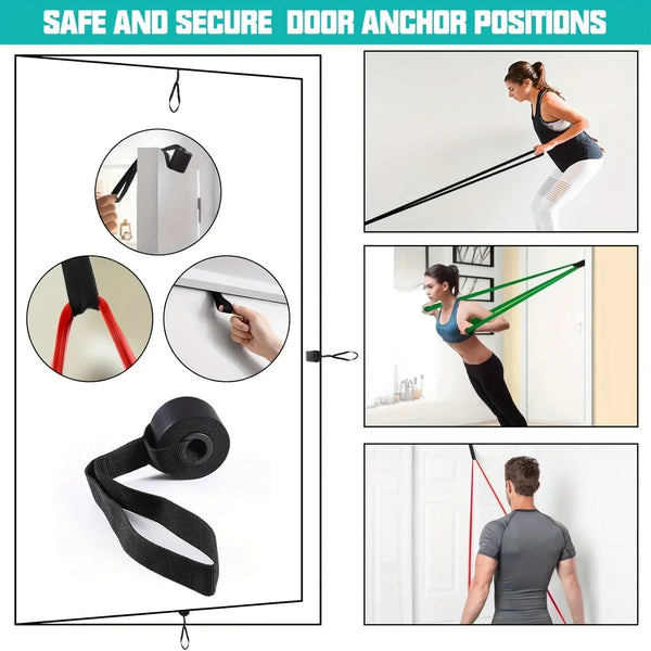 1Pc Fitness Resistance Band Tough Latex Elastic Pull-Ups