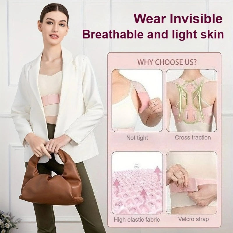 1PC Adjustable Rectify Posture Back Invisibility Training