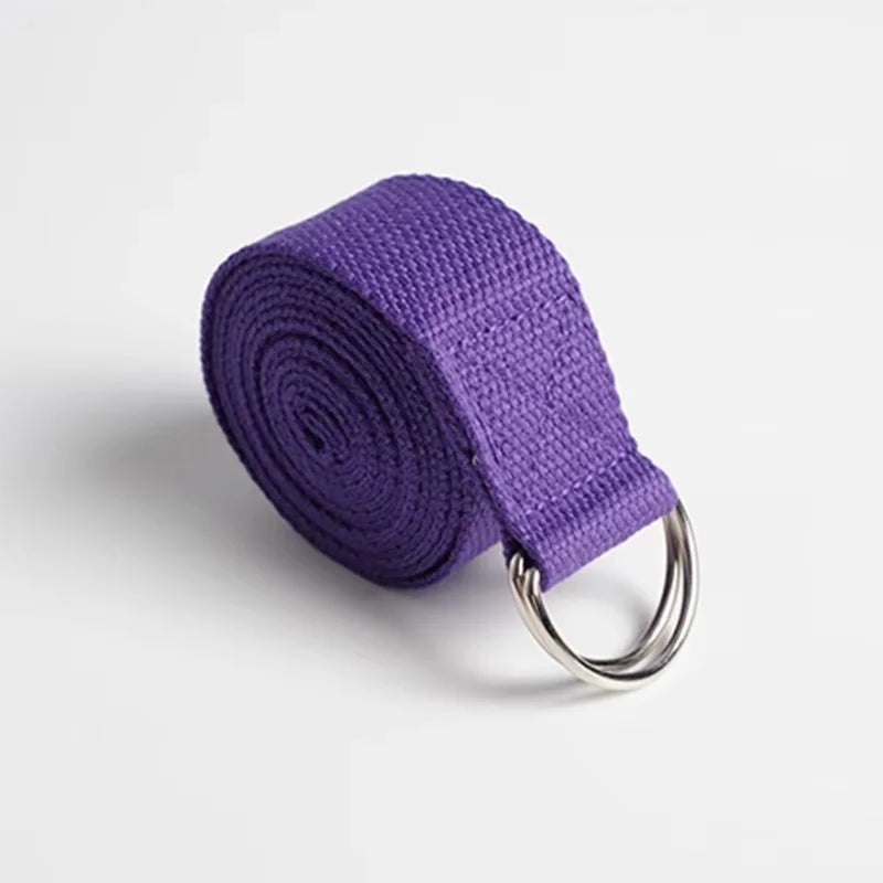 183*3.8cm Yoga Strap Cotton Exercise Yoga Belt Adjustable